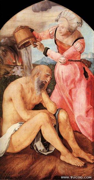 Albrecht Durer Job and His Wife